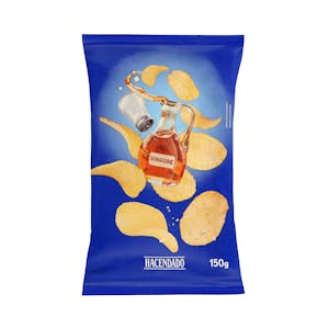 Patatas fritas onduladas sabor sal y vinagre