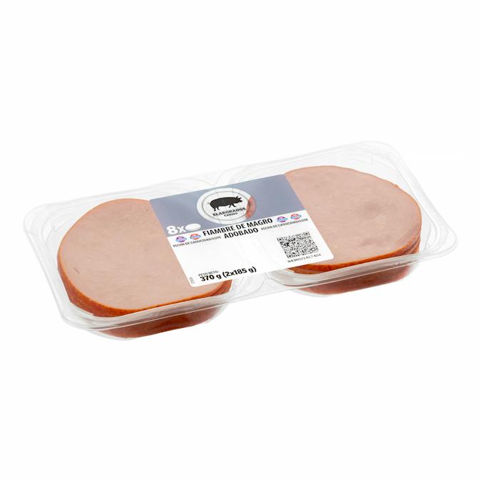 Fiambre de magro de cerdo adobado