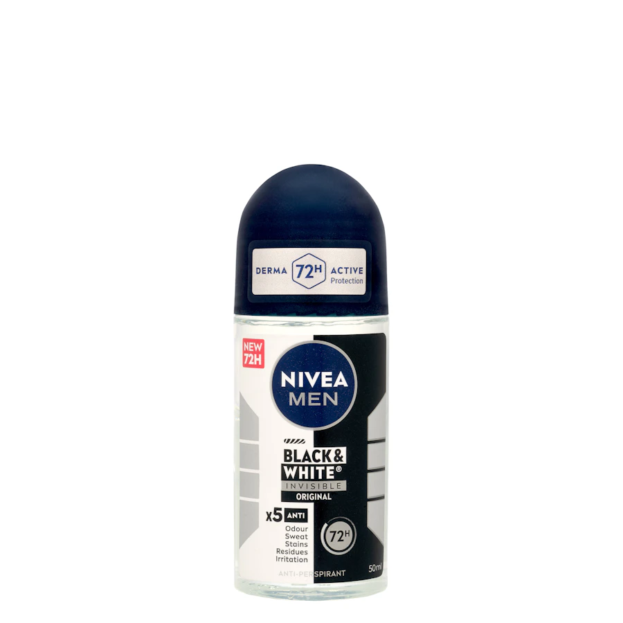 Desodorante roll-on Invisible Black & White Nivea Men antitranspirante – Mercadona – صورة المنتج