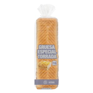 Pan de molde blanco rebanada gruesa Hacendado