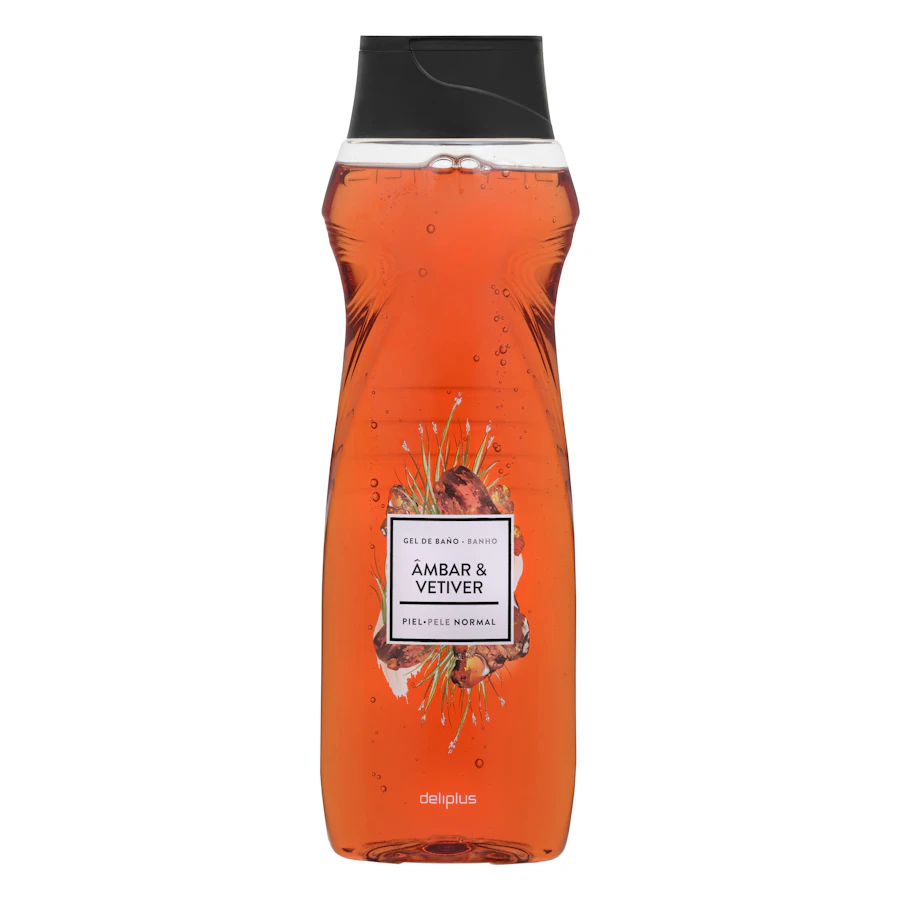 Gel de baño ambar y vetiver Deliplus piel normal – Mercadona – صورة المنتج
