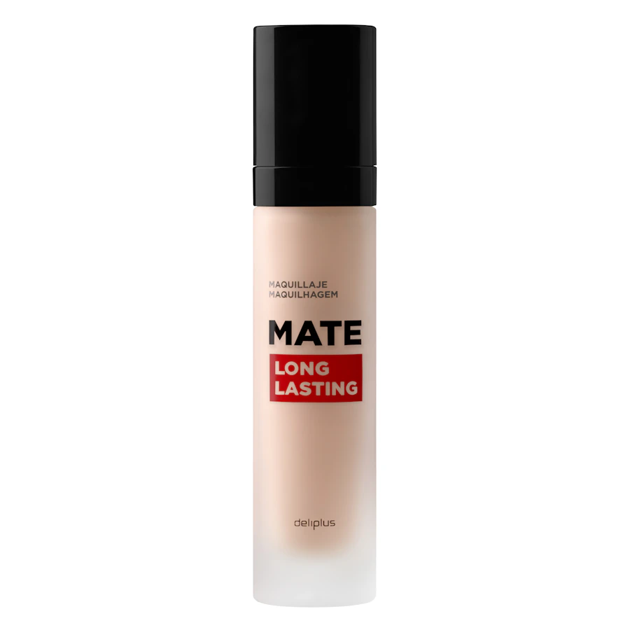 Maquillaje fluido Long Lasting Deliplus mate 100 porcelana – Mercadona – صورة المنتج