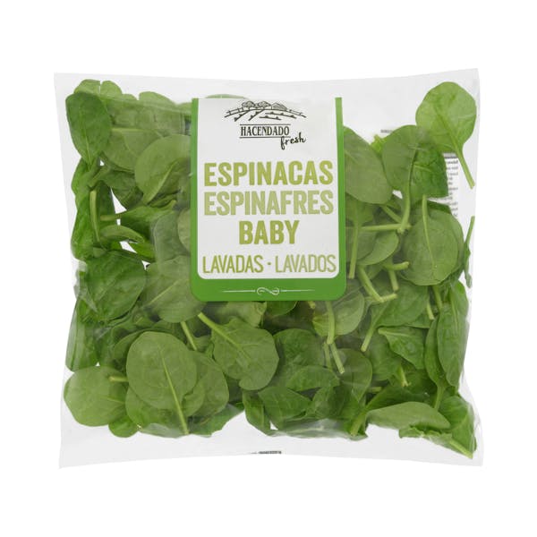 Espinacas baby lavadas