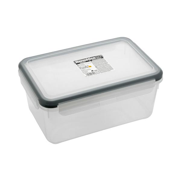 Imagen de Recipiente hermético de plástico rectangular 3L Bosque Verde