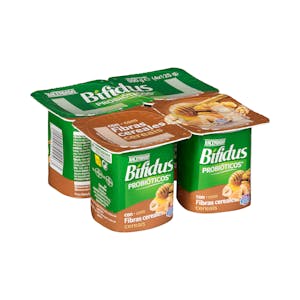 Bífidus probiótico con cereales y fibras Hacendado