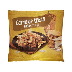 Relleno para kebab con carne de pollo asado Hacendado ultracongelado