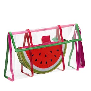 Neceser sandía transparente grande Uahuu con asa