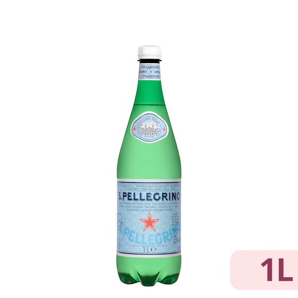 Agua mineral con gas grande San Pellegrino