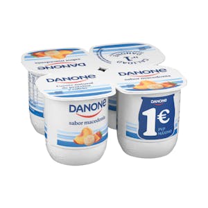Macedonia flavour yoghurt Danone