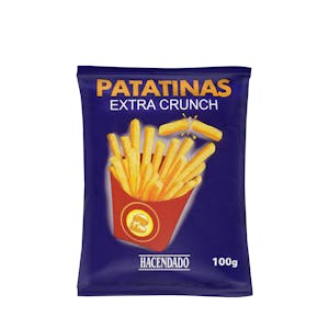 Patatinas Extra Crujientes Hacendado 0.1 KG