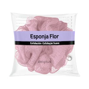 Esponja de baño flor Deliplus exfoliación suave