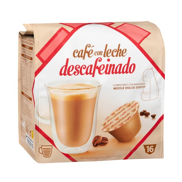 Café con leche en cápsula descafeinado Cocatech | Mercadona compra online