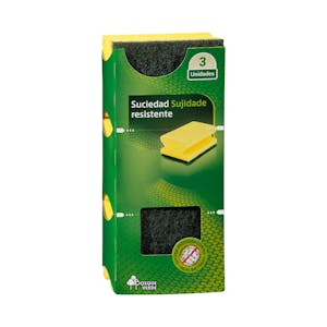 Estropajo salvauñas suciedad resistente Bosque Verde