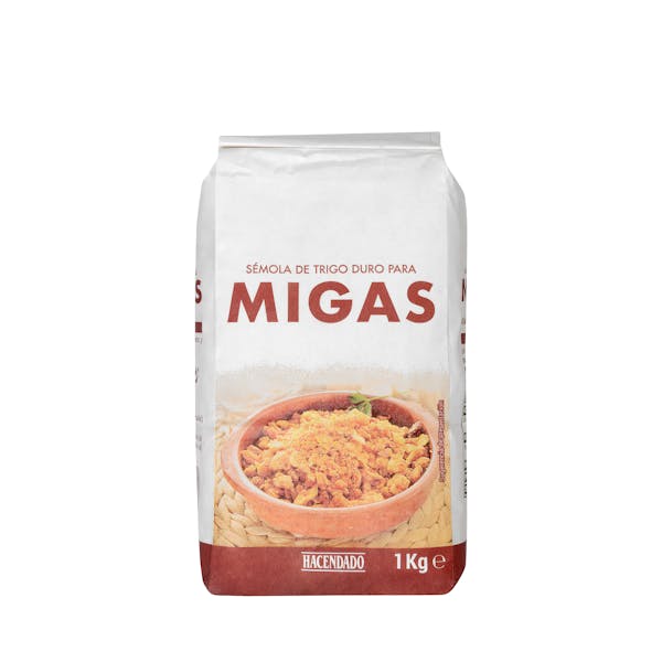 Sémola de trigo duro Hacendado para migas