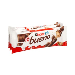Barritas de barquillo Kinder Bueno bañadas de chocolate con leche