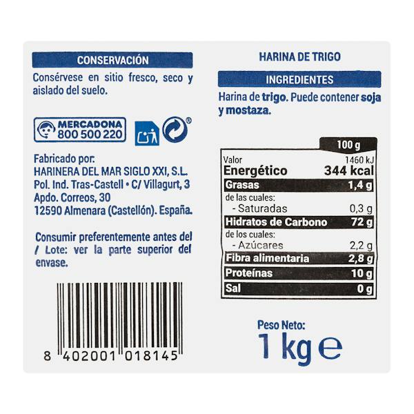 Etiqueta / ingredientes