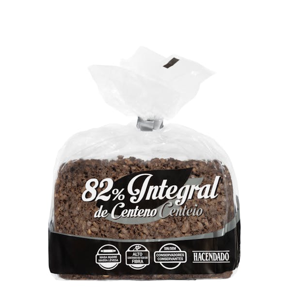 Pan 82% integral de centeno Hacendado