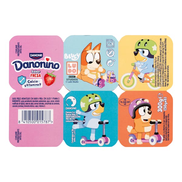 Danonino sabor fresa Danone