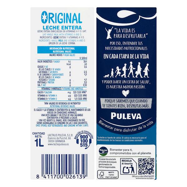 Etiqueta / ingredientes