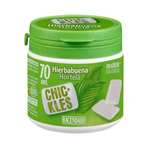 Chicles gragea hierbabuena sin azúcar Hacendado