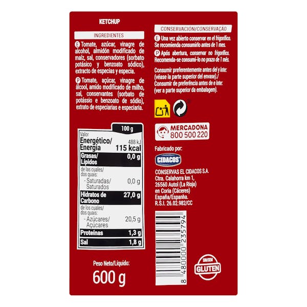 Ketchup Hacendado