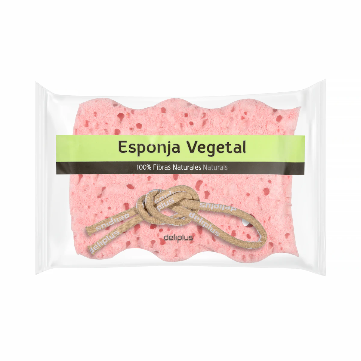 Esponja de baño vegetal 100% fibras naturales Deliplus – Mercadona – صورة إعلانية للمنتج