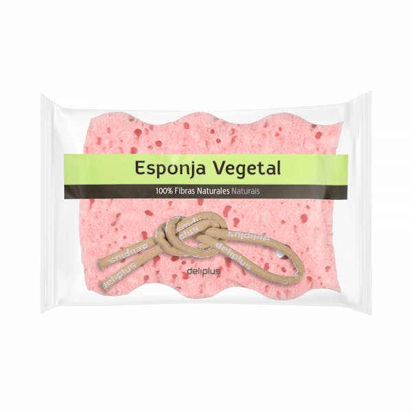 Imagen de Esponja de baño vegetal 100% fibras naturales Deliplus