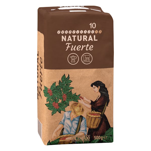 Café molido natural fuerte Hacendado