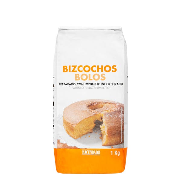 Preparado para bizcochos con impulsor incorporado Hacendado
