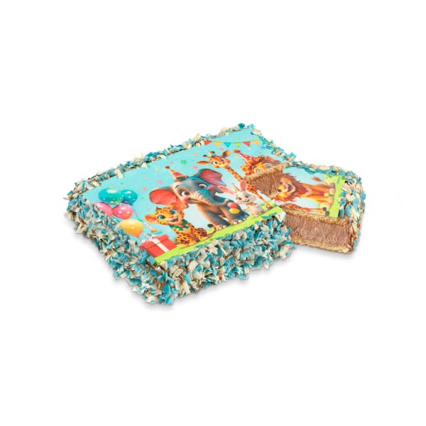 Tarta infantil animales Hacendado congelada