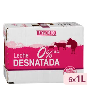Leche desnatada Hacendado