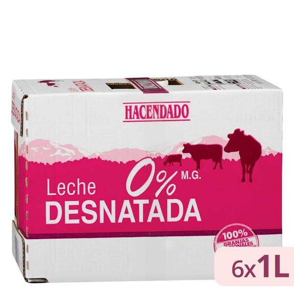 precios Leche Desnatada Hacendado 6 L. en Mercadona