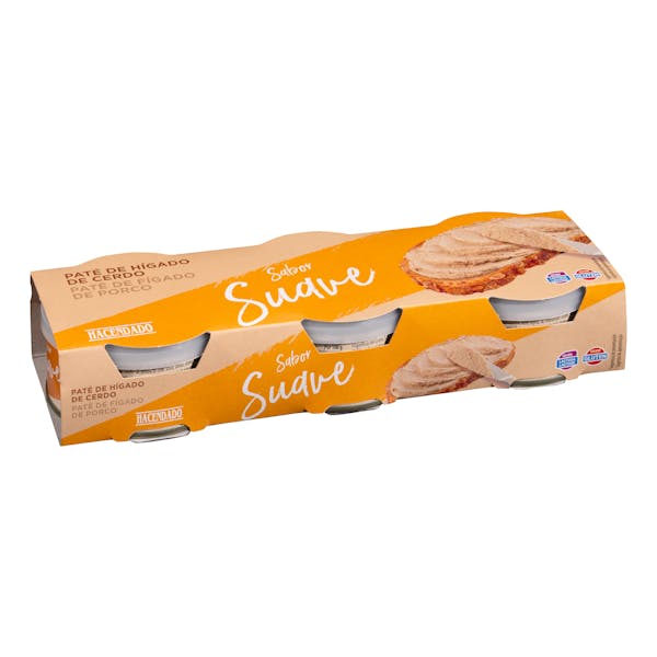 Paté de cerdo sabor suave Hacendado
