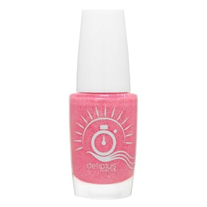 Laca de uñas secado rápido Deliplus 183 glitter rosa oscuro