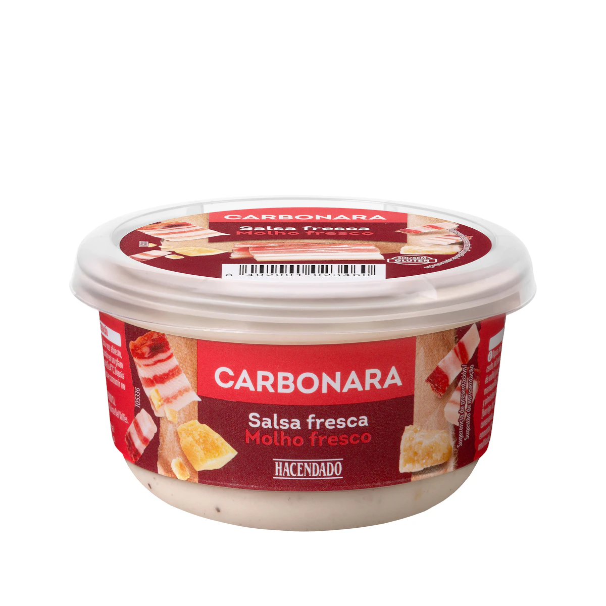 Salsa fresca Carbonara Hacendado – Mercadona – صورة إعلانية للمنتج