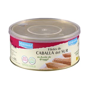 Filetes de caballa del sur en aceite de girasol Marinara