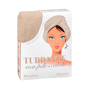Toalla turbante seca pelo microfibra Deliplus