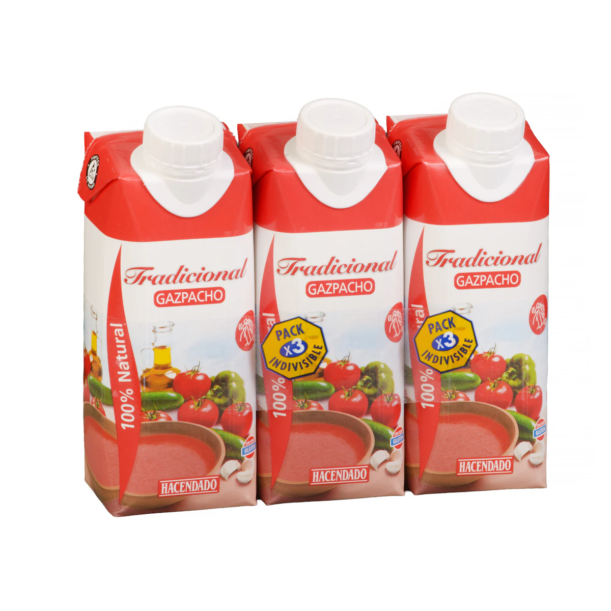 Gazpacho tradicional Hacendado – Mercadona – صورة إعلانية للمنتج