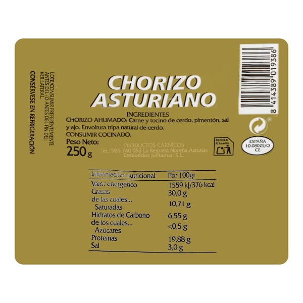 Chorizo asturiano
