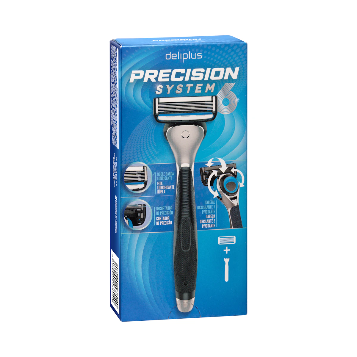 Maquinilla de afeitar recargable Deliplus Precision System 6 hojas – Mercadona – صورة إعلانية للمنتج