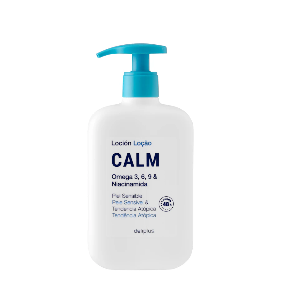 Loción corporal Calm Deliplus omega 3, 6, 9 y niacinamida – Mercadona – صورة المنتج