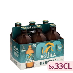 Cerveza 0,0% sin alcohol El Águila sin filtrar