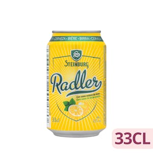 Cerveza Radler Steinburg con zumo natural de limón