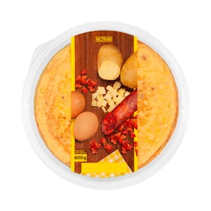 Tortilla de patata con chorizo Hacendado