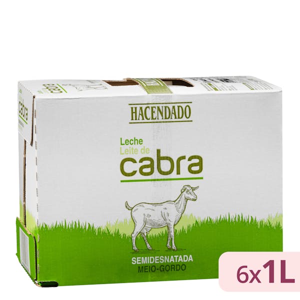 Imagen de Leche semidesnatada de cabra Hacendado