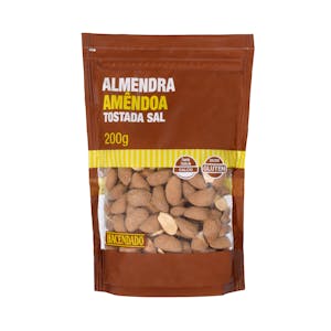 Almendra tostada y salada Hacendado con piel