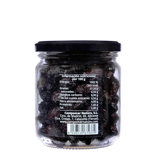 Aceitunas negras arrugadas de Aragón Campo Nature