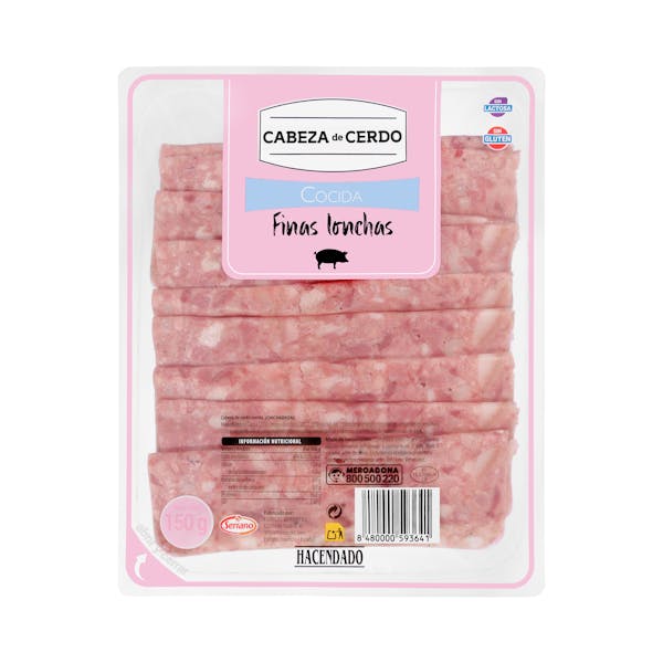Cabeza de cerdo finas lonchas Hacendado