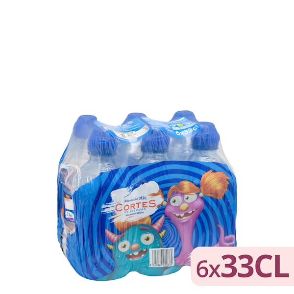 Agua mineral pequeña Cortes tapón infantil