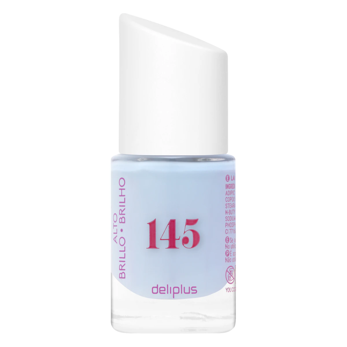 Laca de uñas alto brillo Deliplus 145 azul pastel – Mercadona – صورة إعلانية للمنتج